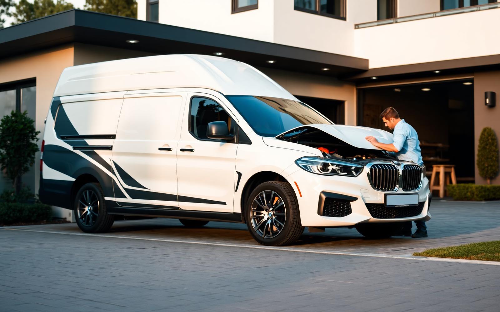 Mobile van service at customer's home